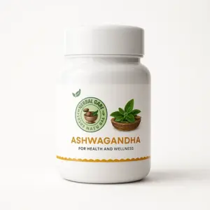Ashwagandha Capsules for Health and Wellness | Natural Ayurvedic Supplement for Stress Relief, Better Sleep, Memory Support, Focus, Cognitive Health and Immune Strength | 60 Veg Capsules